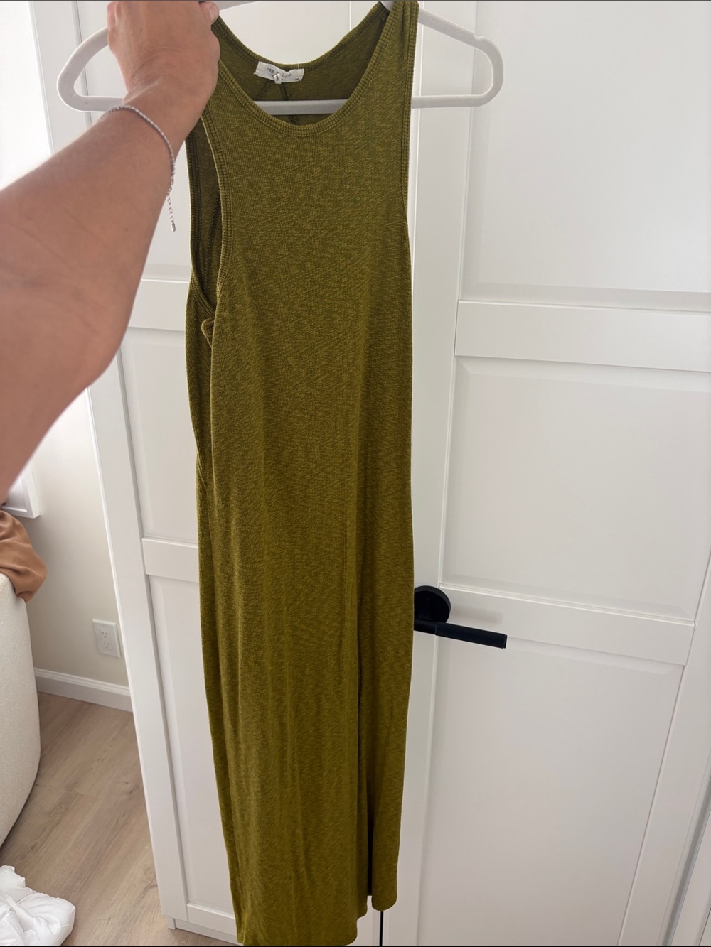 rag & bone Olive Green Sleeveless Maxi Dress